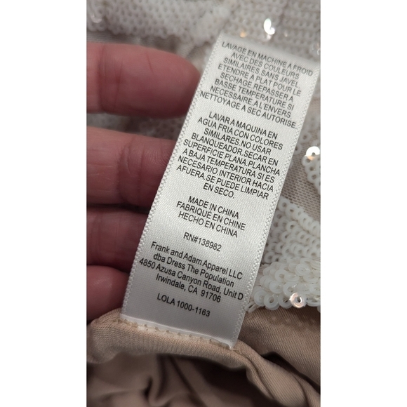 Dress The Population Lola Art Deco Sequin Dress Size XXL - Picture 9 of 11